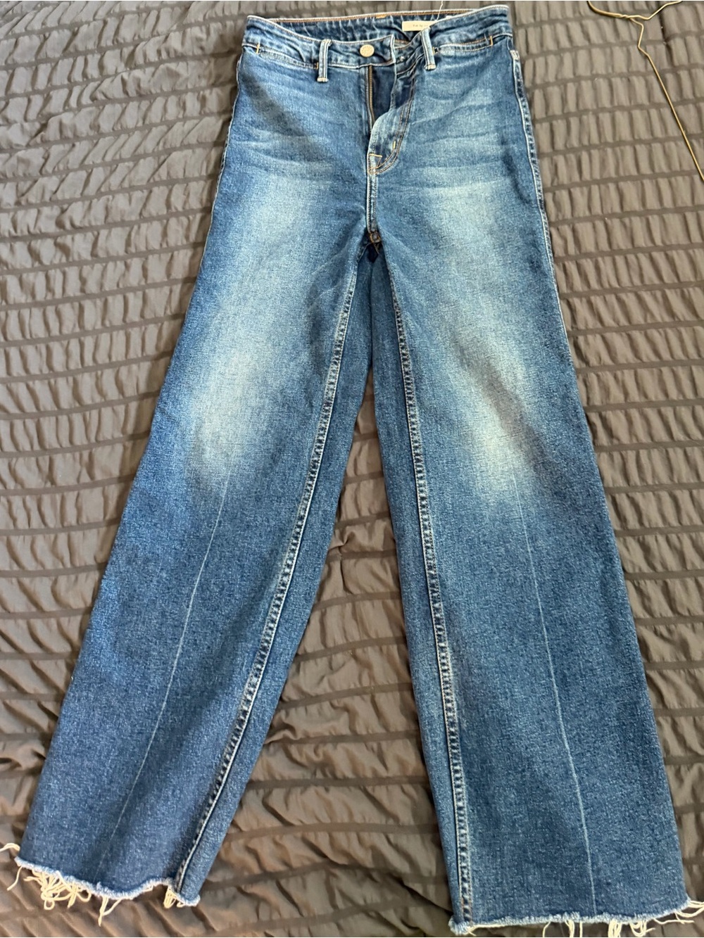 High-Rise Blue Wide-Leg Women's Jeans